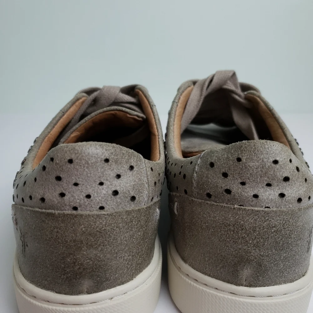 Frye Ivy Deco Studd Low Lace Leather Sneaker Sz 7.5